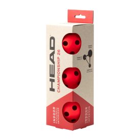 HEAD Championship 26 beltéri 3 db-os pickleball labda piros